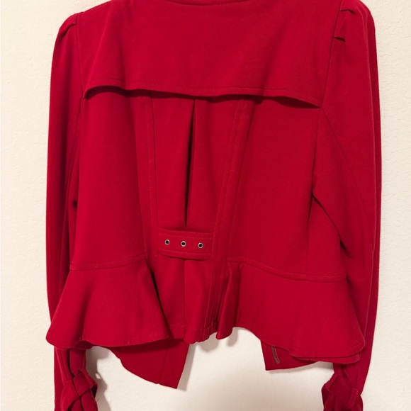 Red Radiance | INC Ruffle Blazer - Picture 7 of 14